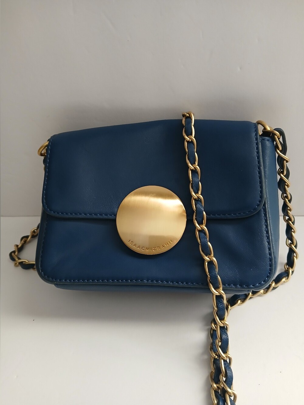 Isaac Mizrahi Whitney Lamb  Leather Crossbody Bag